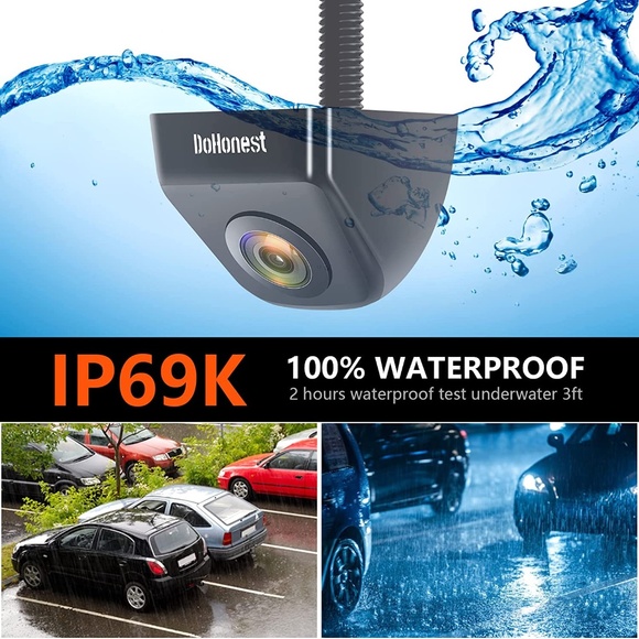 Backup Camera HD Waterproof Night Vision Metal Rear View for Car Truck Pickup RV - Picture 2 of 9